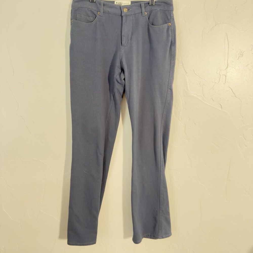 Habitat Clothes to Live In Blue Stretch Pants 7672 Lagenlook Travel Sz 8